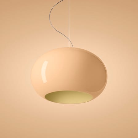 Suspension Buds 2 verre beige / Ø 41 x H 25 cm - Foscarini