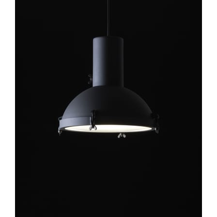 Suspension Projecteur 365 métal gris noir / Ø 37 cm - Le Corbusier, réédition 1954 - Nemo
