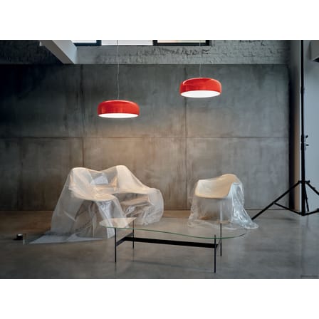 Suspension Smithfield métal rouge / Ø 60 cm - Flos