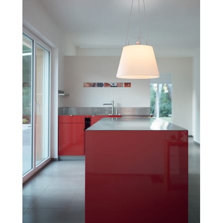 Suspension Tolomeo Mega papier beige / Ø 52 cm - Artemide