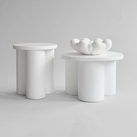 Table d'appoint Big Foot Tall blanc / Ø 45  x H 51 cm - 101 COPENHAGEN