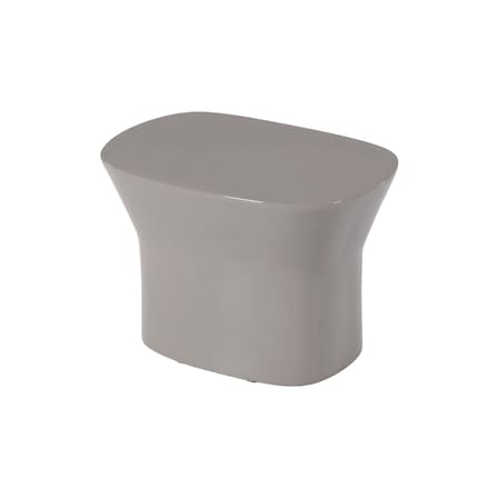 Table d'appoint Egadi / 33 x 50 cm x H 33 cm, ciment émaillé - Unopiu