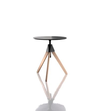 Table à hauteur réglable Topsy / Ø 60 - Laminé HPL - Magis