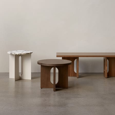 Tavolino d'appoggio Androgyne legno naturale / Ø 50 x H 39 cm - Audo Copenhagen