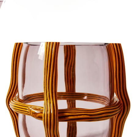 Vaso Sestiere vetro arancione / Ø 27 x H 26 cm - Vetro di Murano / Patricia Urquiola, 2022 - CASSINA