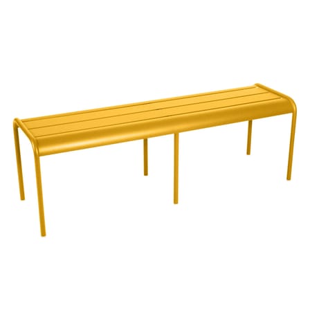 Banc Luxembourg métal jaune 3/4 places / L 145 cm - Aluminium - Fermob