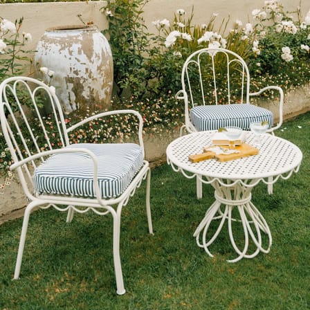 Chaise empilable Al Fresco métal / Coussin inclus - BUSINESS & PLEASURE