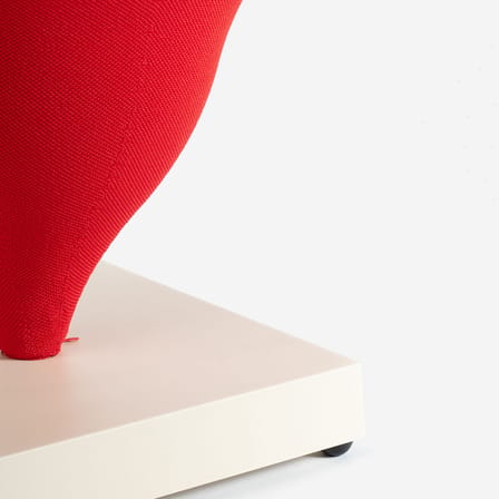 Chaise rembourrée Gelato tissu rouge - Moustache