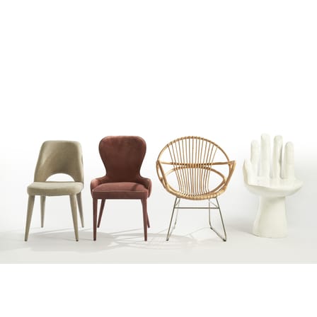 Chaise rembourrée Holy tissu beige - POLSPOTTEN