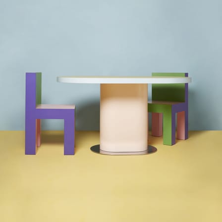 Chaise Tagadà Chair bois multicolore - STAMULI