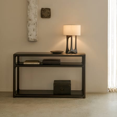 Console Eda bois marron / L 131 x P 40 x H 78 cm - Ethnicraft