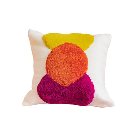 Good Karma Cushion textile multicoloured / 45 x 45 cm - Hand-woven Wool - COLORTHERAPIS