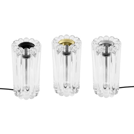Lampada da tavolo Press LED vetro trasparente / H 23,5 cm - Tom Dixon