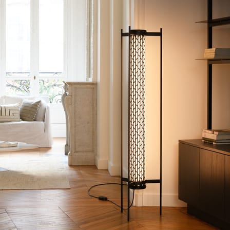 Lampadaire Belleville LED métal noir / H 154,5 cm - SAMMODE STUDIO
