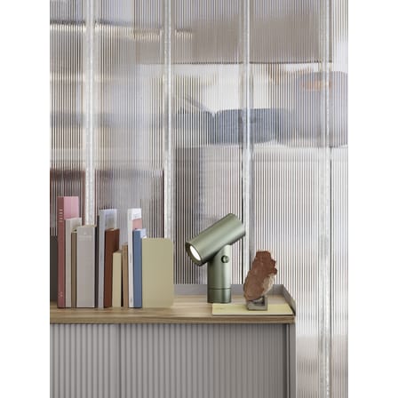 Lampe de table Beam métal noir / Double source lumineuse - Base rotative - H 26 cm - Muuto