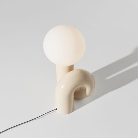 Lampe de table Neotenic Petite céramique beige / L 18 x H 26 cm - Petite Friture