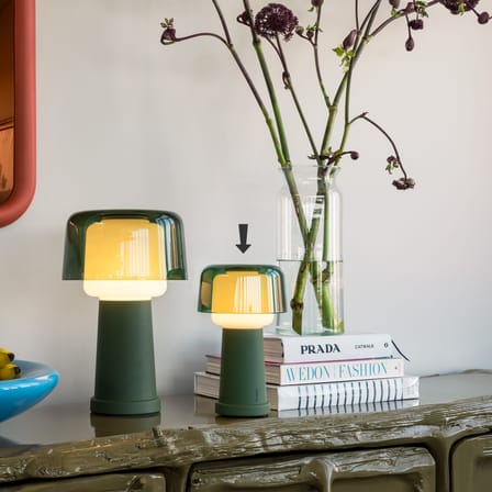 Lampe extérieur sans fil rechargeable Revolve LED vert - Fatboy