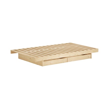 Lit 1 place Kanso / Pour matelas 90 x 200 cm - 2 tiroirs - KARUP