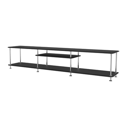 Console basse Montana Free 111010 bois noir / L 203,4 x P 38 x H 41,7 cm - MONTANA