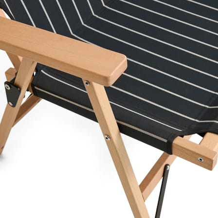 Outdoor Market 2-seater outdoor sofa textile black / L 117 cm - Jasper Morrison - Hay
