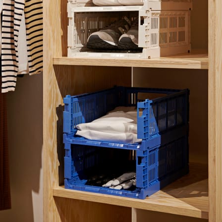 Panier Colour Crate plastique jaune Medium / 26,5 x 34,5 cm - Recyclé - Hay