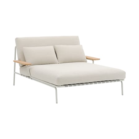 Bain de soleil double Settle tissu blanc - Muuto