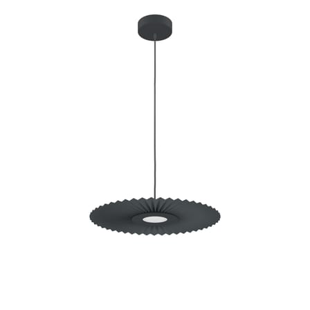 Suspension Carmen Small tissu gris / LED - Ø 50 cm - Hartô