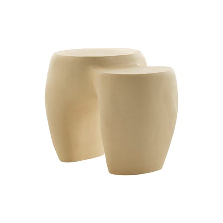 Table d'appoint Dune Small céramique beige / 60 x 43.5 x H 45 cm - Mogg