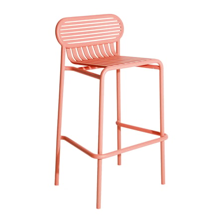 Tabouret de bar Week-end métal orange / Aluminium - H 80 cm - Petite Friture