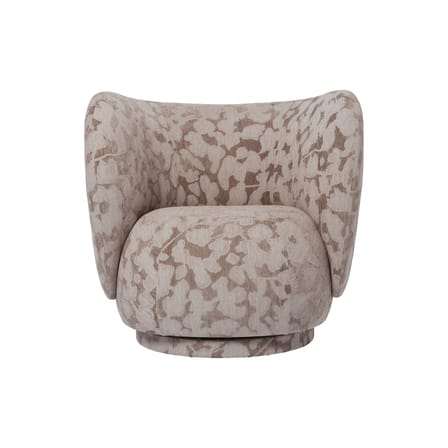 Rico Upholstered armchair textile beige / UK version - Ferm Living