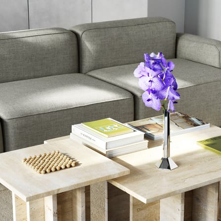 Vase Hexa Small métal / Ø 10 x H 24 cm - Normann Copenhagen