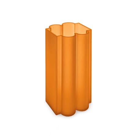 Vase Okra plastique orange / H 34 cm - Recyclé / Patricia Urquiola, 2023 - Kartell