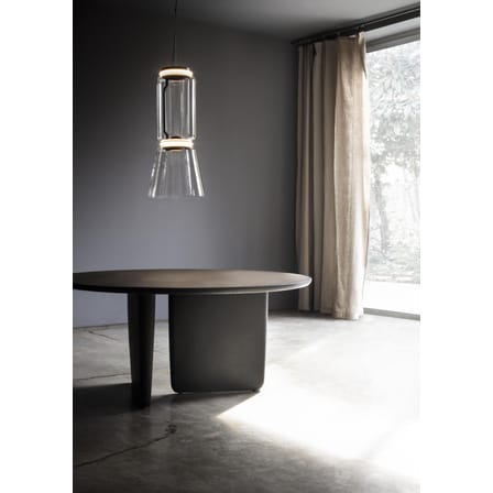 Suspension Noctambule Cône n°1 verre transparent / LED - Ø 36 x H 82 cm / Seconde vie - Flos