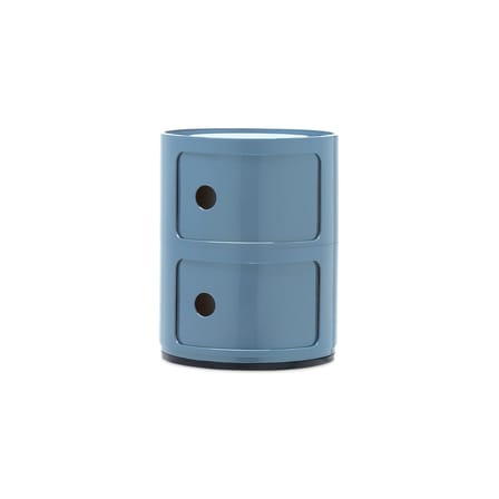 Ablage Componibili plastikmaterial blau / 2 Schubladen - H 40 cm - Anna Castelli Ferrieri, 1968 - Kartell