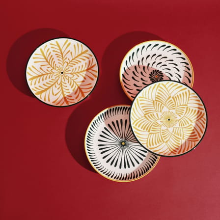 Set de 4 assiettes Bazaar / Ø 26,5 cm - Serax