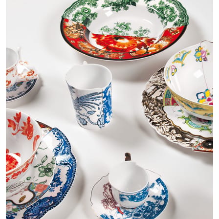 Assiette Hybrid Ipazia céramique multicolore Ø 27,5 cm - Seletti