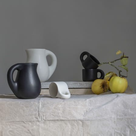 Carafe Dough céramique blanc / Ø 15 x H 19,8 cm - TOOGOOD