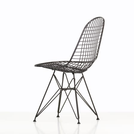 Chaise Wire Chair DKR métal noir / By Charles & Ray Eames, 1951 - Vitra