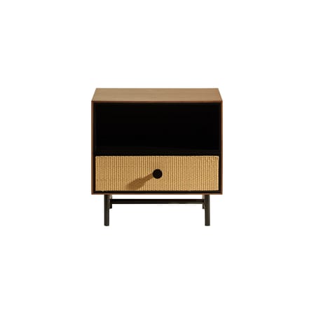 Comodino Essence legno marrone / Rattan - Maison Sarah Lavoine