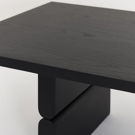 Couchtisch Noon holz schwarz / 118 x 58 cm - NOBODINOZ