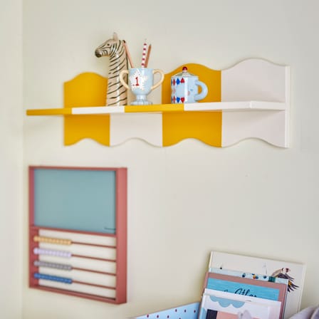 Etagère murale Bubbi bois jaune / L 80 cm - Bloomingville