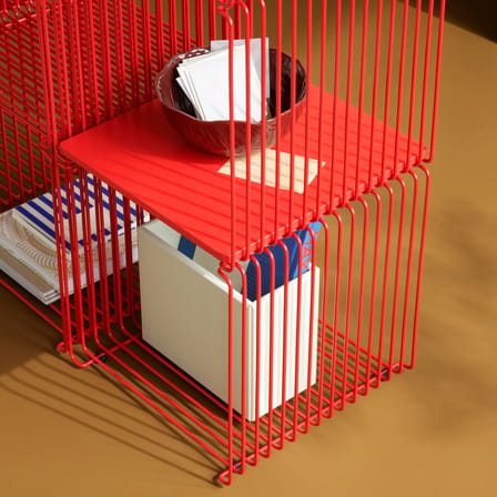 Etagère Panton Wire Single Cube / 34.8 x H 34.8 x P 34.8 cm - Verner Panton, 1971 - MONTANA