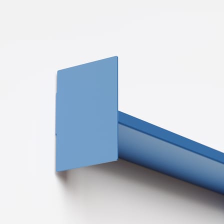 Étagère Pli Slim métal bleu / L 60 x P 10 cm - TIPTOE