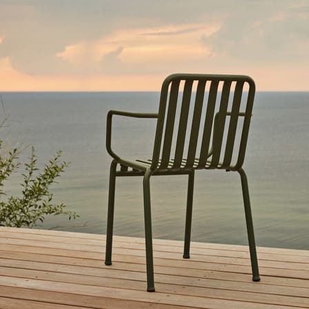 Fauteuil empilable Palissade métal vert / Bouroullec, 2016 - Hay