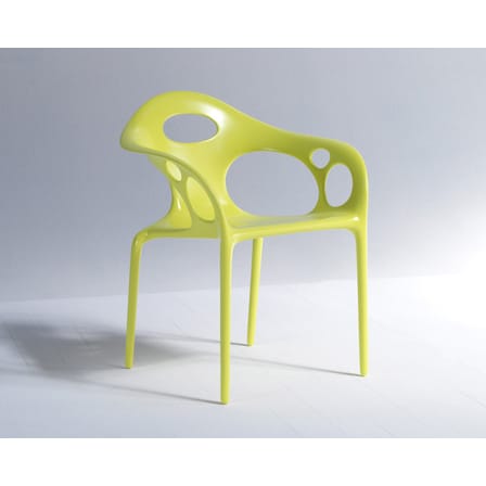 Fauteuil empilable Supernatural plastique blanc - Moroso