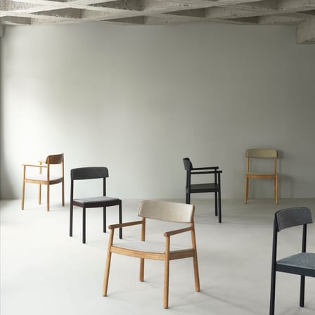 Fauteuil rembourré Timb tissu gris - Normann Copenhagen