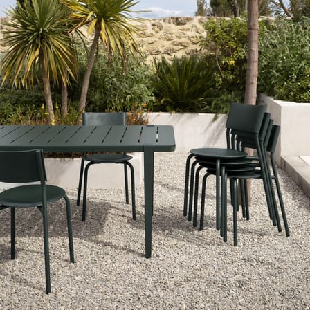 Fuß avec fixation étau OUTDOOR metall grün / H 75 cm - Zur Gestaltung eines Tisches im Außenbereich - TIPTOE