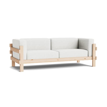 Canapé droit Kube tissu gris / L 220 cm - Normann Copenhagen