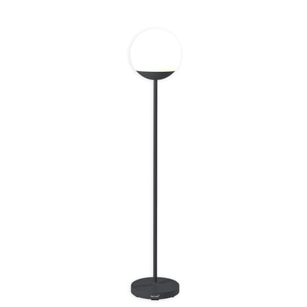 Lampadaire d'extérieur sans fil Mooon! LED / Sphère plastique - H 134 cm - Bluetooth - Fermob