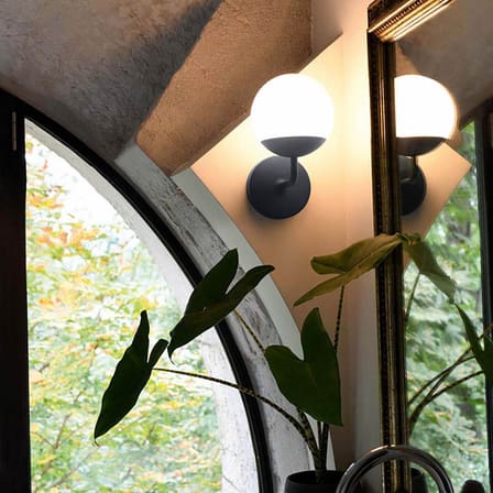 Applique d'extérieur Mooon! LED / Sphère verre - Ø 15 cm - Bluetooth - Fermob